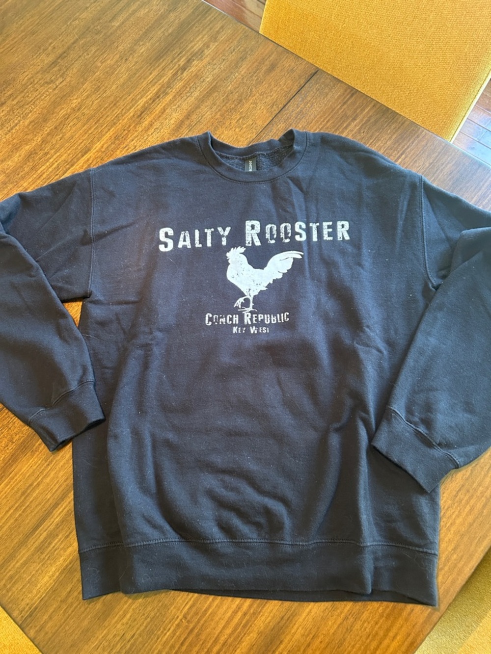 Gildan Black Salty Rooster Graphic Crewneck
